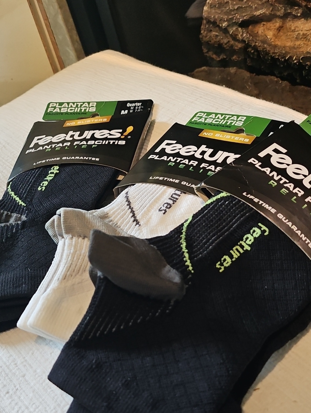 3 Pair - Feetures Plantar Fasciitis Relief Socks